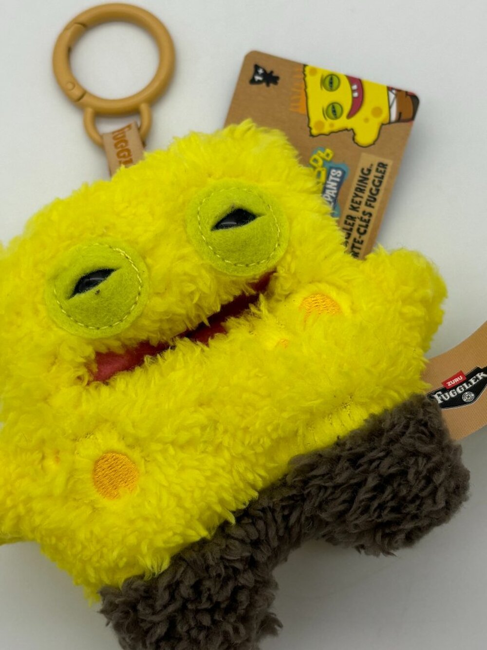 Fuggler x Spongebob Squarepants Funny Ugly Monster 5" Plush Clip MISSING PANTS